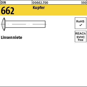 Reyher DIN 662 Kupfer 5 x 12 Cu VE=S Produktbild img1 L