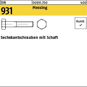 Reyher DIN 931 Messing Sechskantschrauben mit Schaft Produktbild img1 L