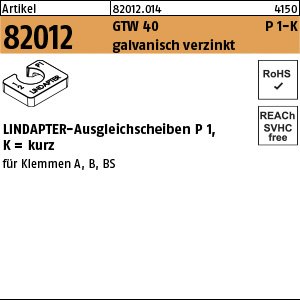 Reyher ART 82012 LINDAPTER St. P1 M 12 galv. verzinkt, kurz VE=S Produktbild img1 L