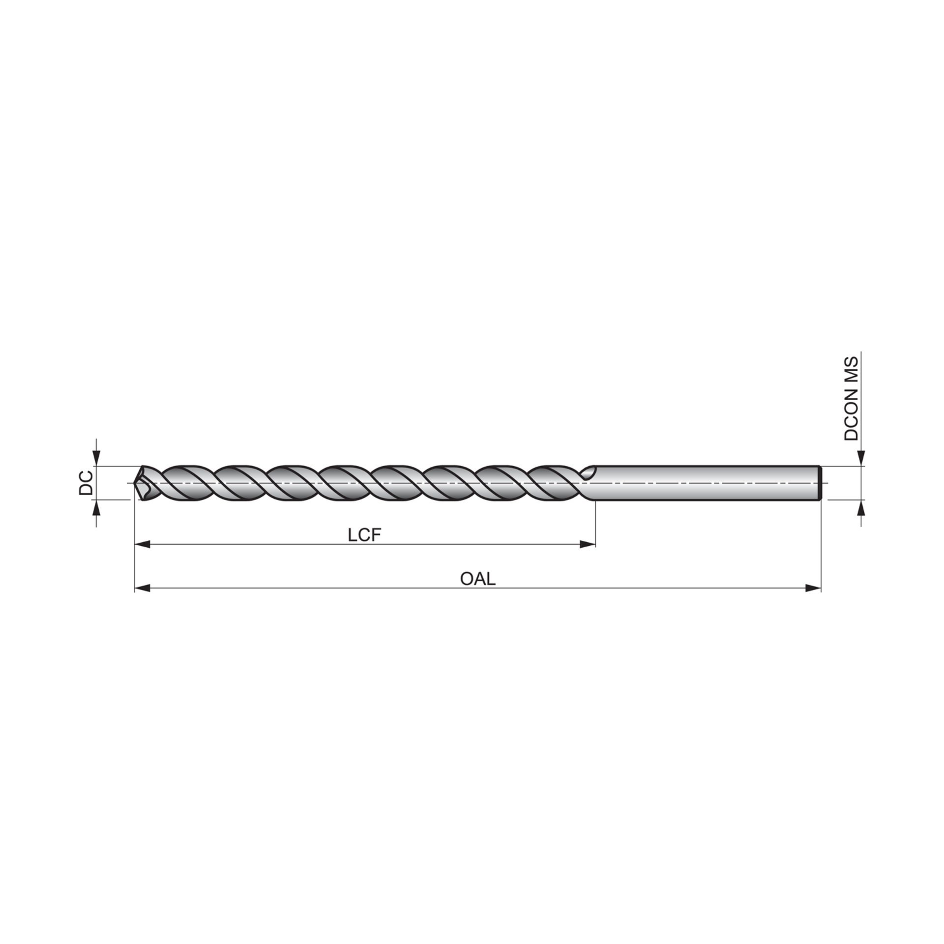 PFX - Tieflochspiralbohrer, lang A9401.7 Produktbild img4 L