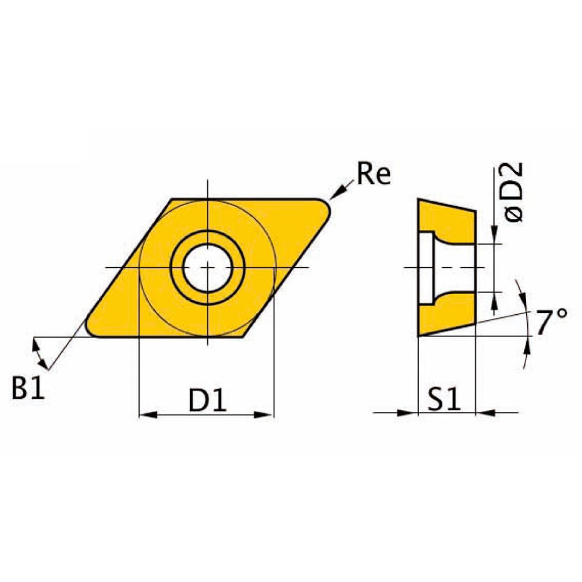 HM-Ersatzwendeplatten  Optimum ISO DCMT11T304 Produktbild img1 L