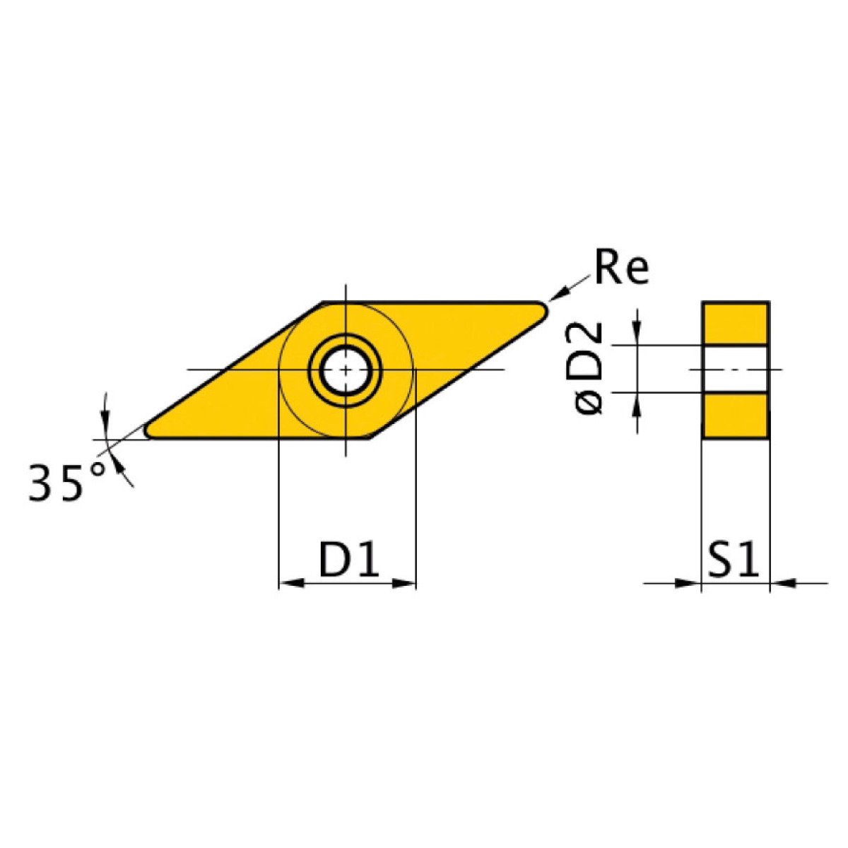 HM-Ersatzwendeplatten Optimum ISO VNMG160408 Produktbild img1 L