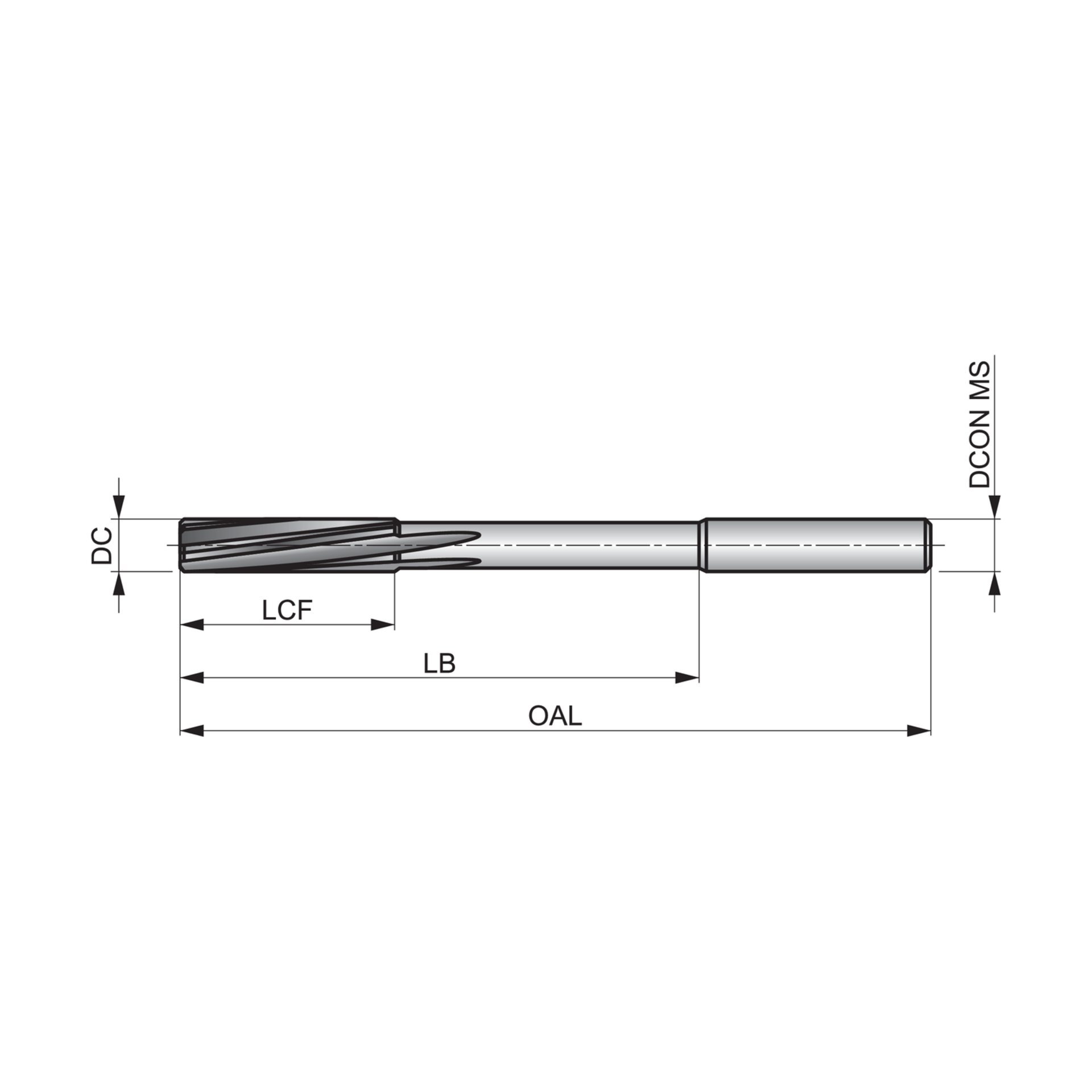 Dormer Pramet NC- 1/100 Reibahle für Hochgenauigkeitsfutter B481 Produktbild img4 L