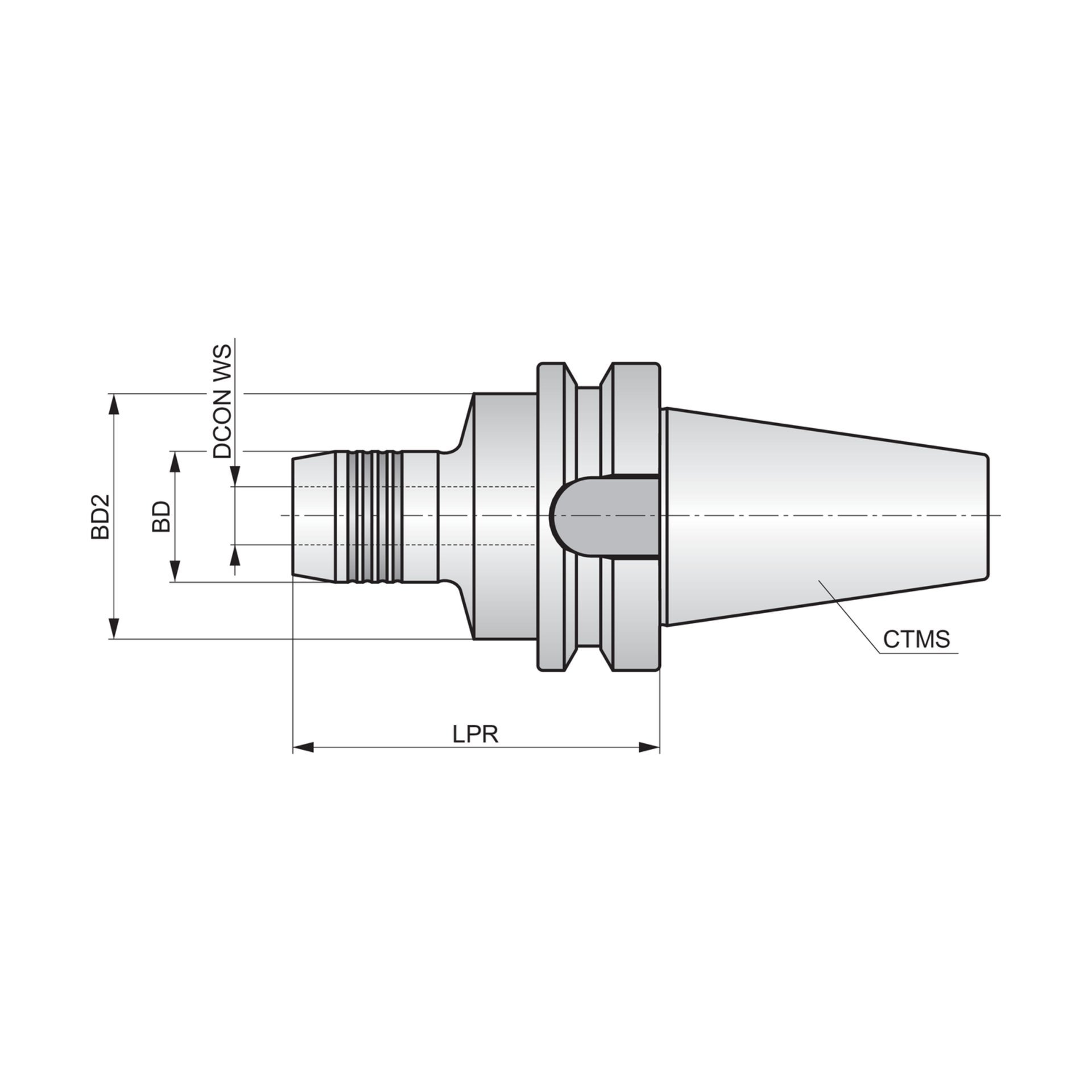 BT mit Plananlage - Hydro-Dehnspannfutter BBT.30AD-HC.06.060 Produktbild img2 L