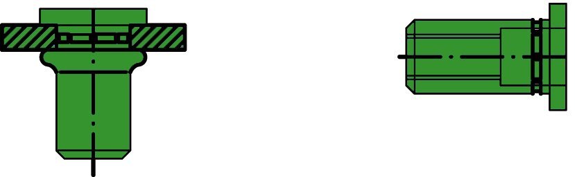 Mehrbereichsblindnietmuttern PolyGrip Edelstahl A4 Standard Produktbild img10 L