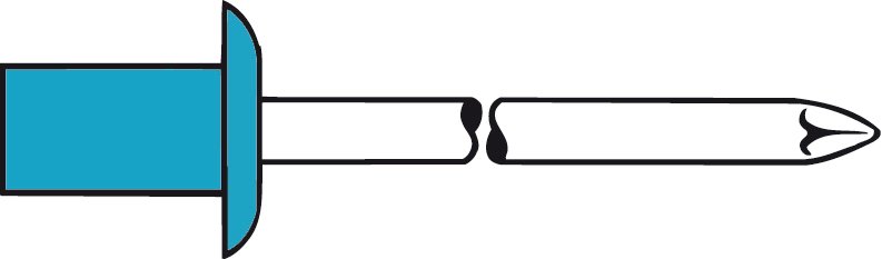 CAP-Blindniete A2-Edelstahl Flachrundkopf 4 x 8 Produktbild img10 L