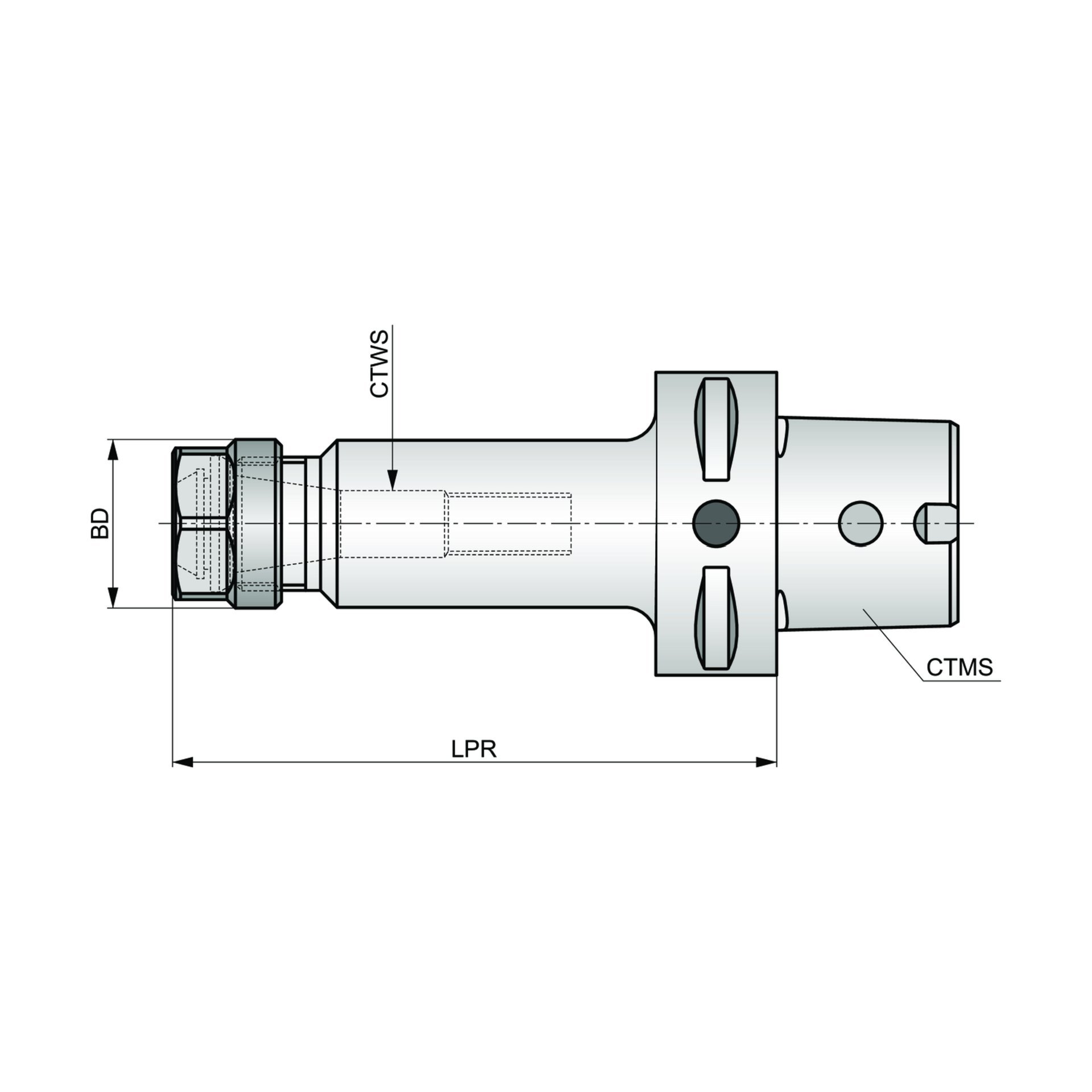 Dormer Pramet Spannzangenfutter - C-CC-ER Produktbild img2 L