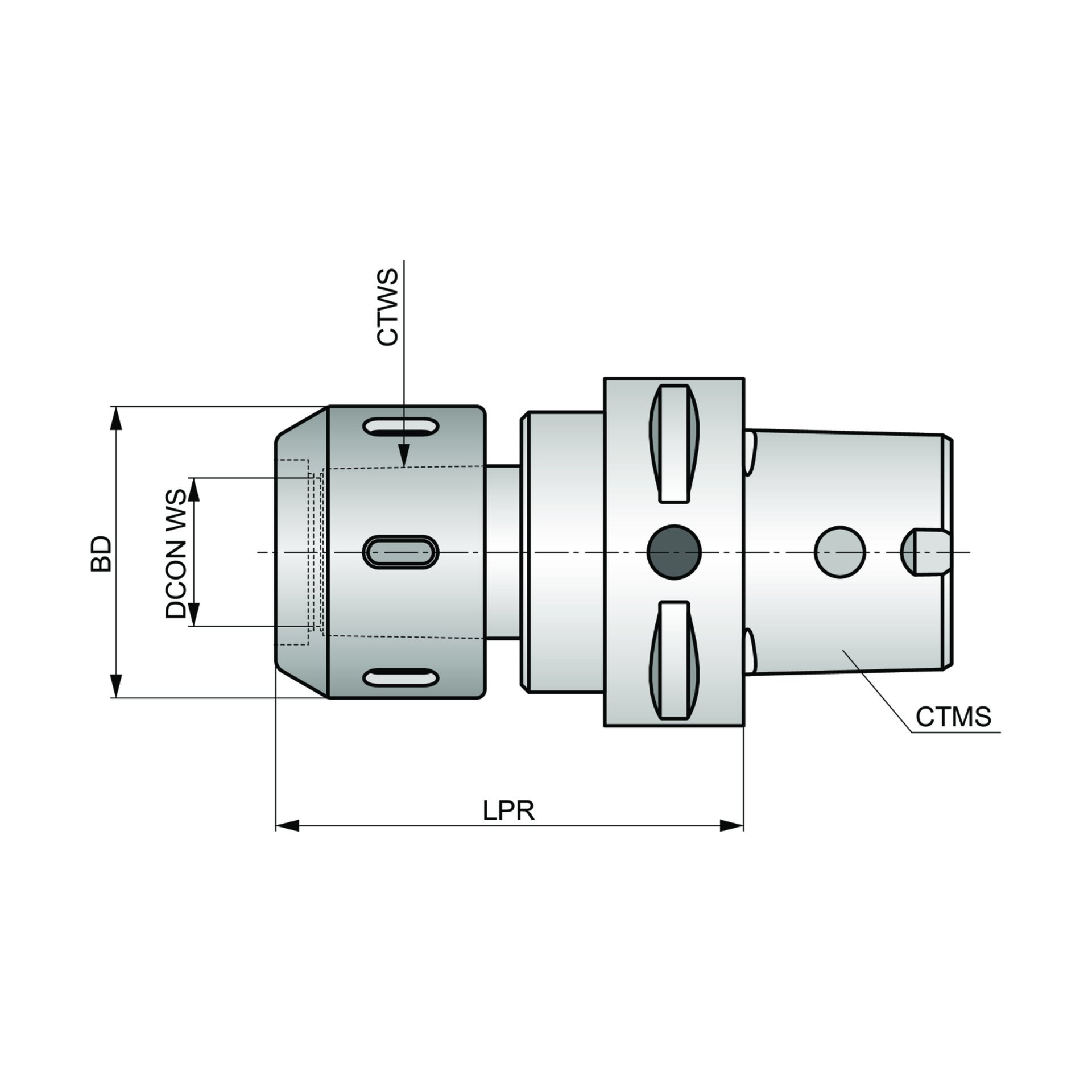 Dormer Pramet Hochleistungs-Kraftspannfutter - C-CC-HKS Produktbild img2 L