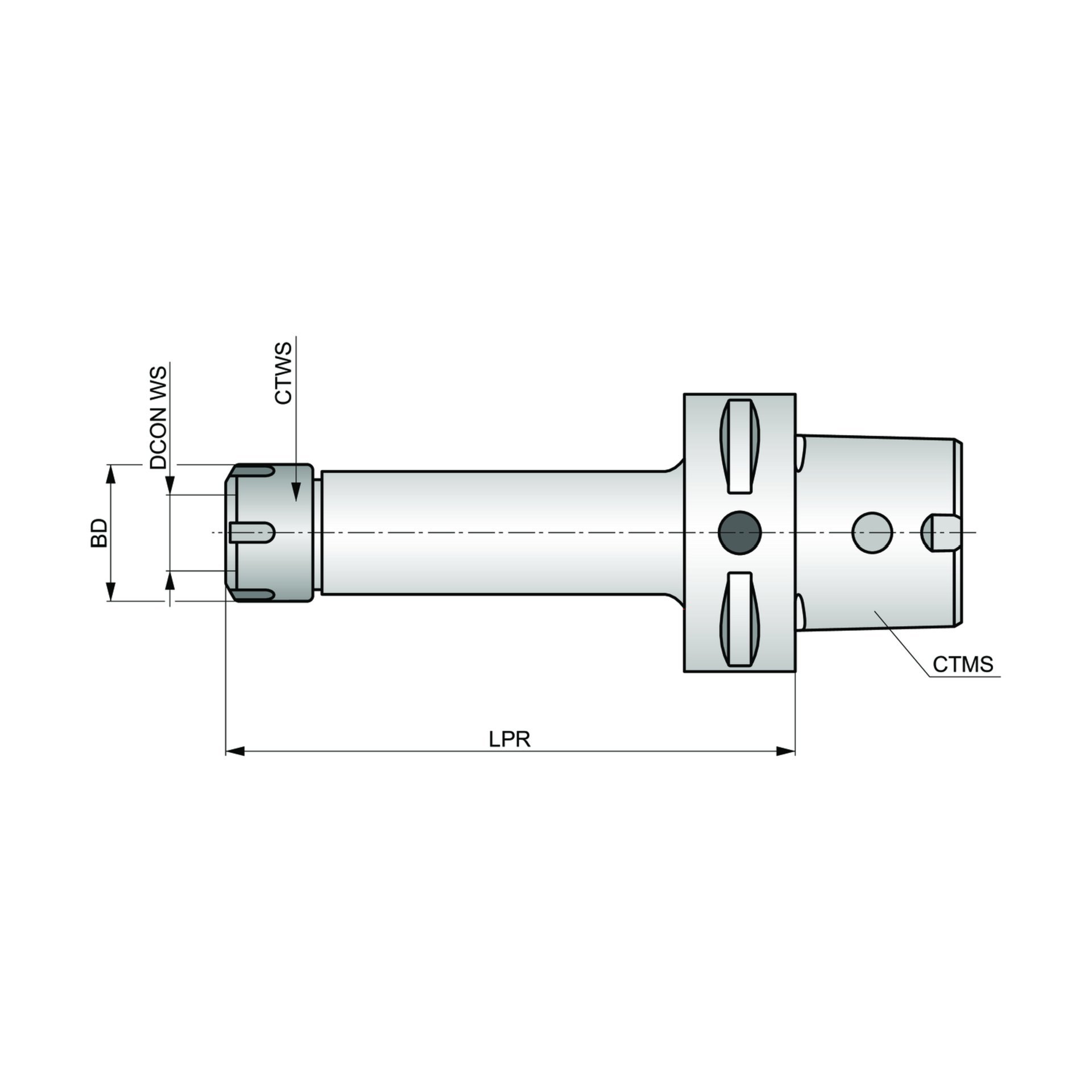 Dormer Pramet Mini-Spannzangenfutter -C-CCM-ER Produktbild img2 L