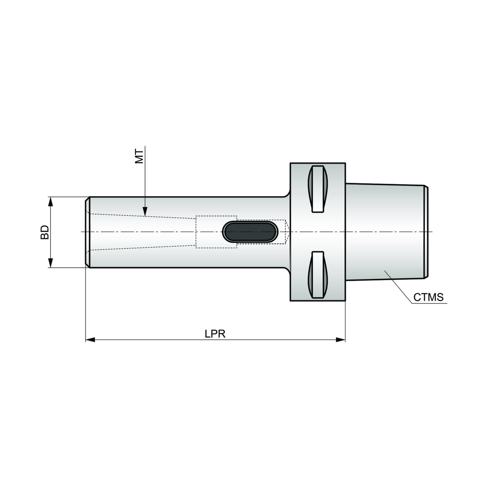 Dormer Pramet Halter für Morsekegel C-MT Produktbild img2 L
