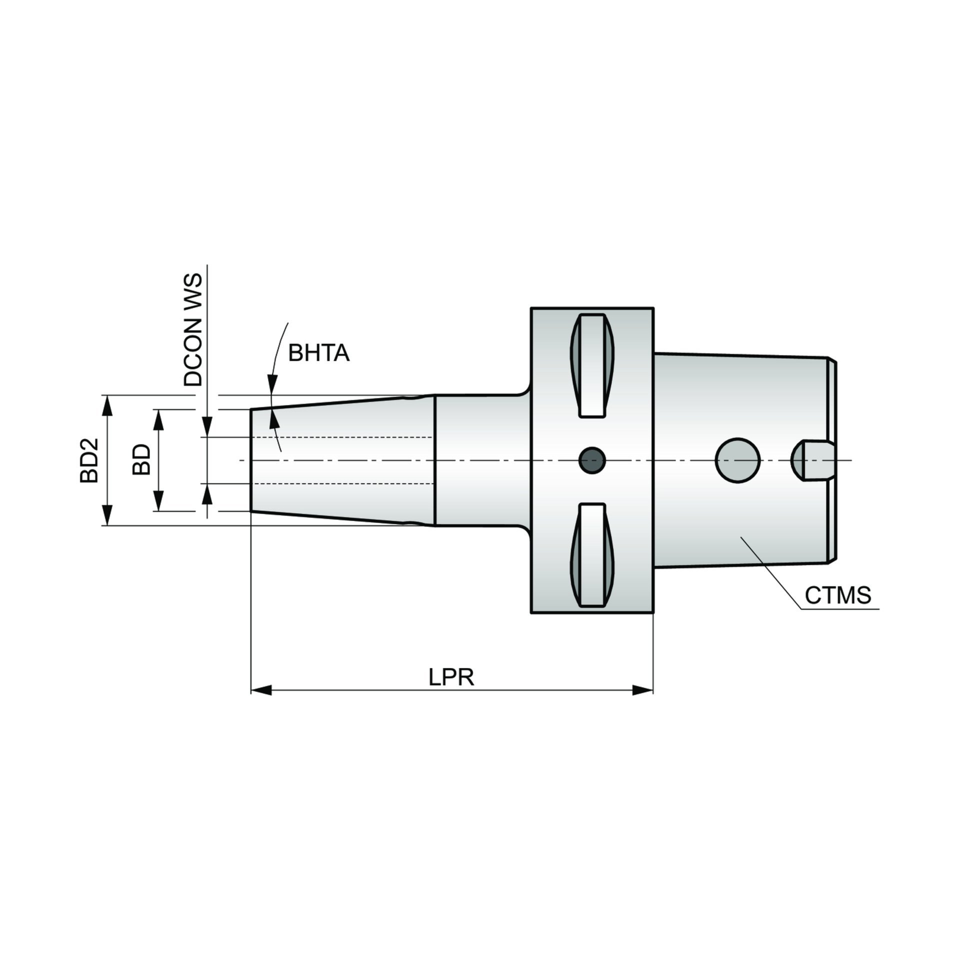 Dormer Pramet Schrupffutter schlanke Ausführung C-SC-C Produktbild img2 L