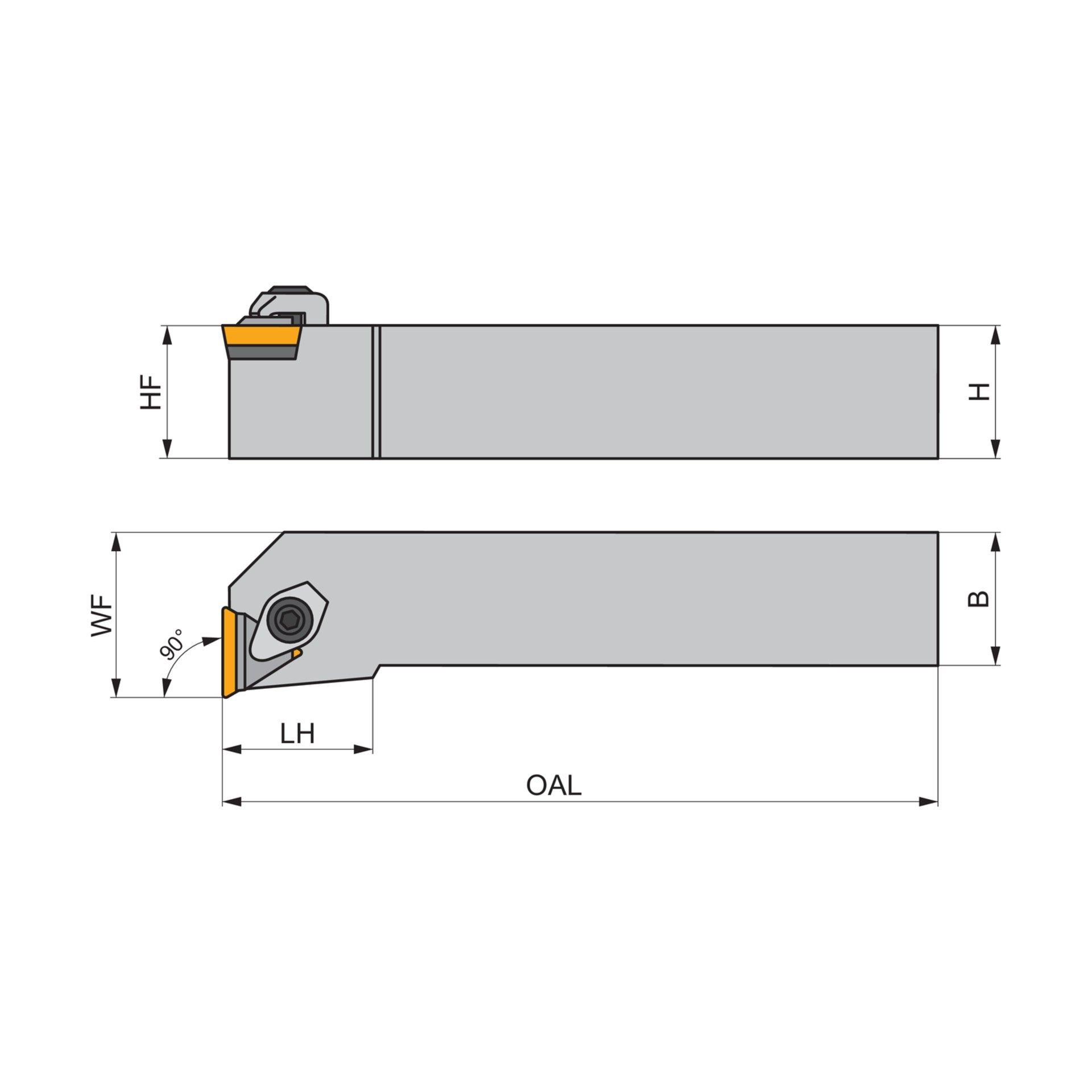Dormer Pramet Drehwerkzeughalter ISO C CTFPR 2525 M 16 Produktbild img2 L