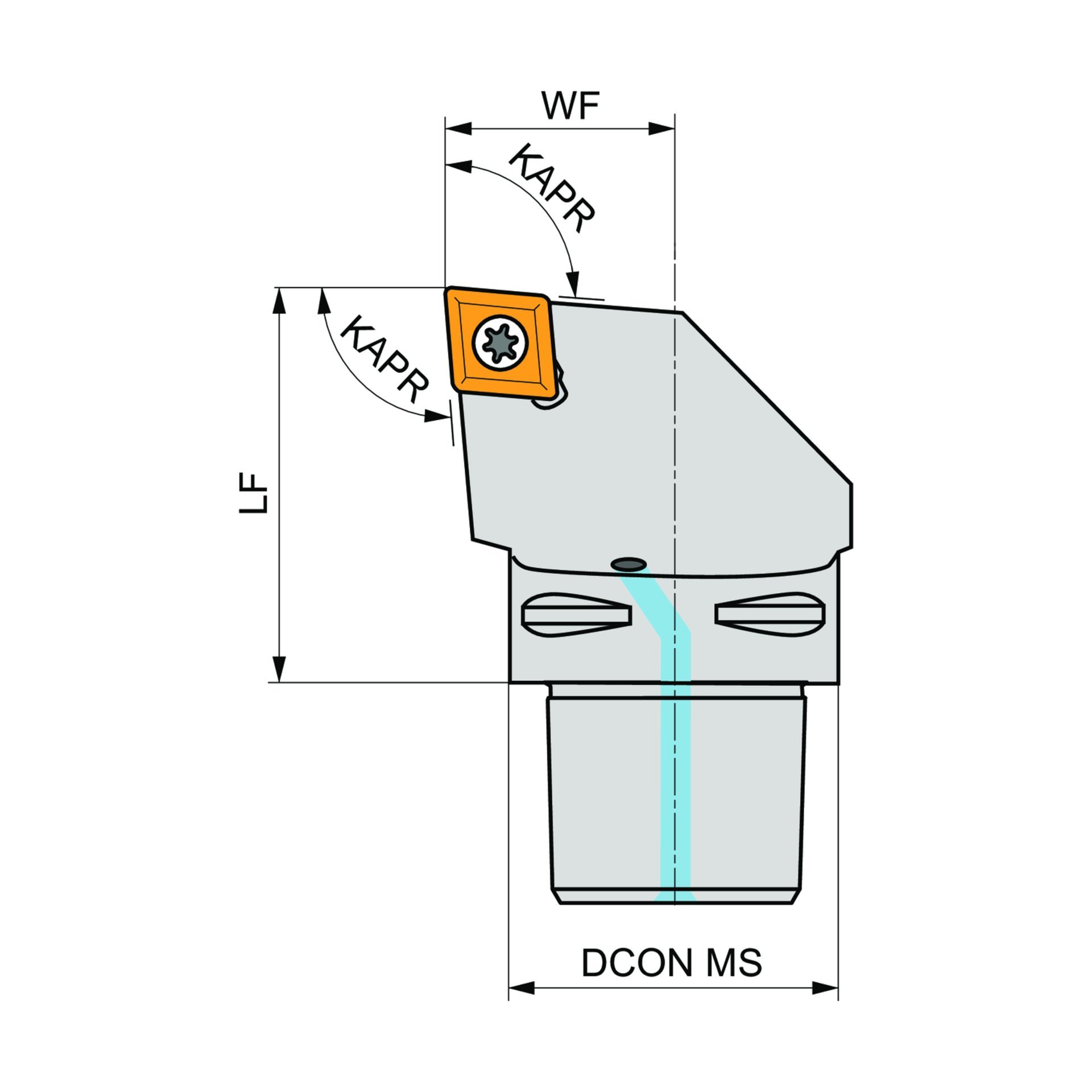 Dormer Pramet Klemmhalter mit Polygonkupplung ISO S - Extern C.-SCLC(RL) EXT Produktbild img4 L