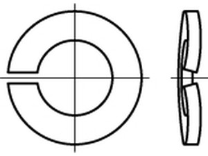 DIN 128 Federst. A 16 mech. verzinkt mech Zn VE=K Produktbild img2 L