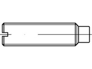 Reyher ISO 7435 14 H Gewindestifte mit Schlitz und Zapfen Produktbild img2 L
