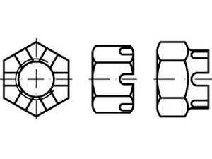 DIN 935 -1 8 M 8 galv. verzinkt gal Zn VE=S Produktbild img2 L