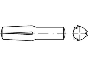 Reyher DIN 1474 Stahl Steckkerbstifte Produktbild img2 L