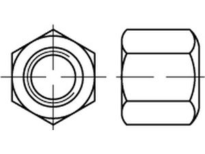 Reyher DIN 6330 10 Form B galvanisch verzinkt Sechskantmuttern m. einer Höhe von 1,5d mit kugeliger und ebener Auflagefläche Produktbild img2 L
