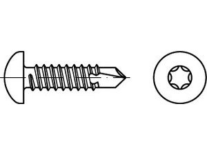 Reyher ~DIN 7504 Stahl Form N-ISR galvanisch verzinkt Bohrschrauben, mit Blechschrauben-Gew., mit Linsenkopf nach ISO 14585, mit ISR Produktbild img2 L