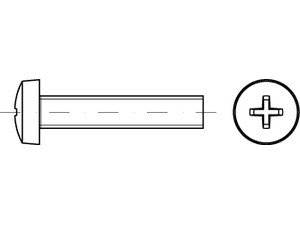 DIN 7985 4.8 M 3 x 10 -H galv. verzinkt gal Zn VE=S Produktbild img2 L