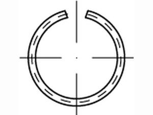 DIN 9925 Federstahl Runddraht-Sprengringe für Wellen Produktbild img2 L