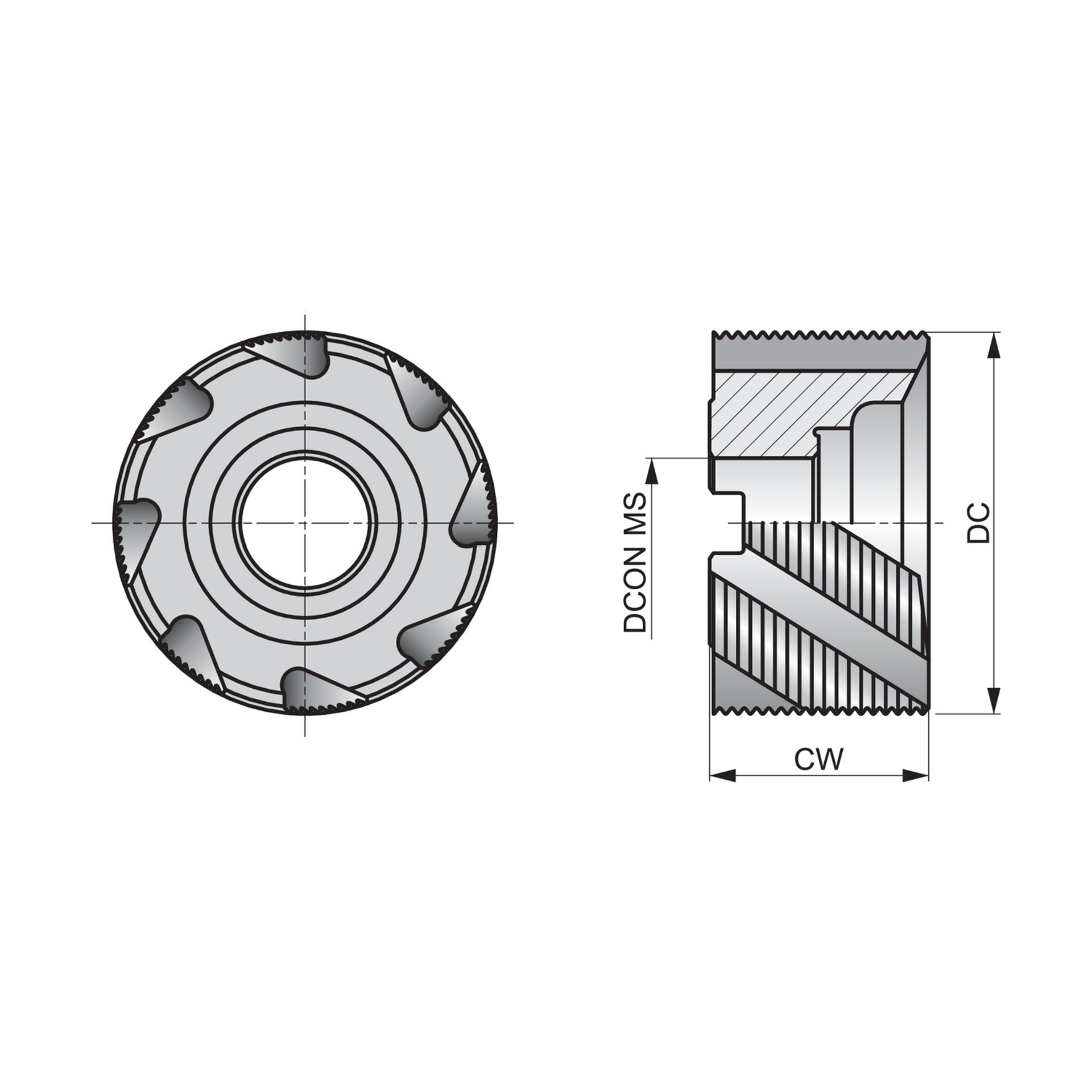 Dormer Pramet Walzenstirnfräser D40263.0 Produktbild img3 L