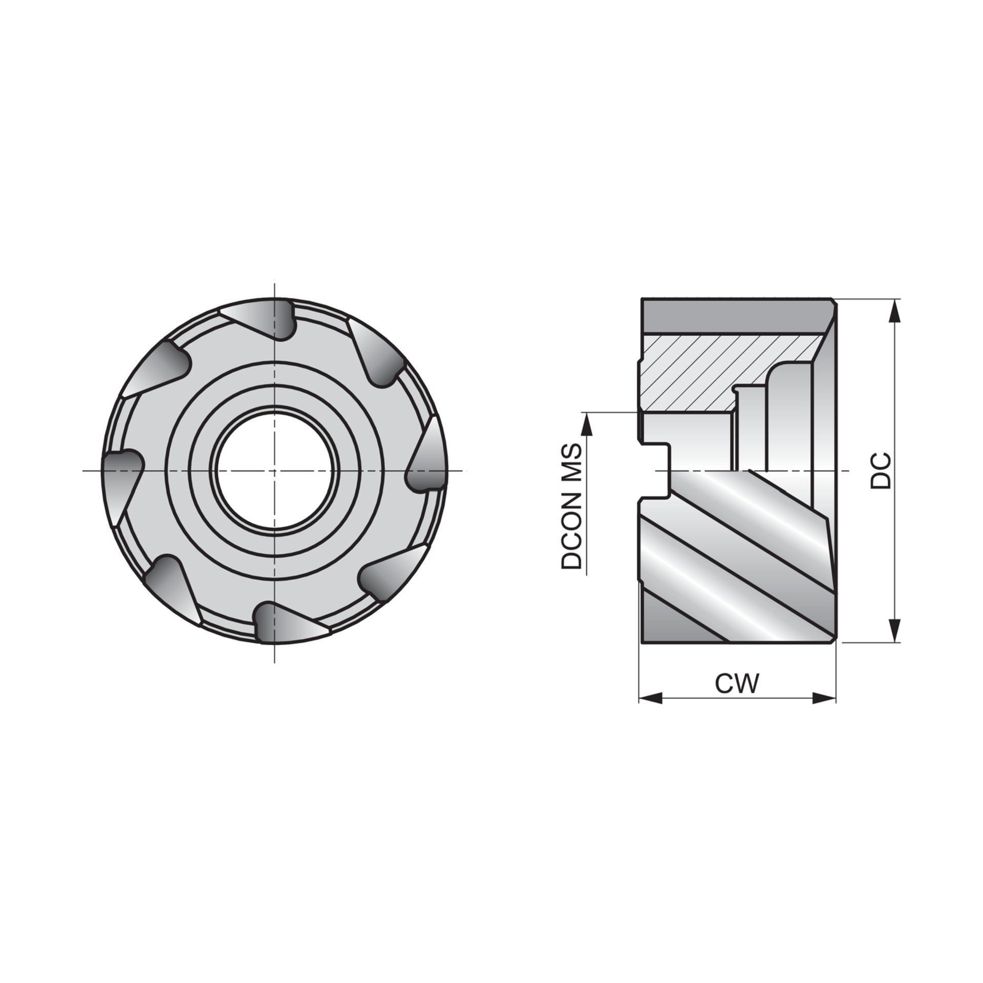 Dormer Pramet Walzenstirnfräser D42063.0 Produktbild img3 L