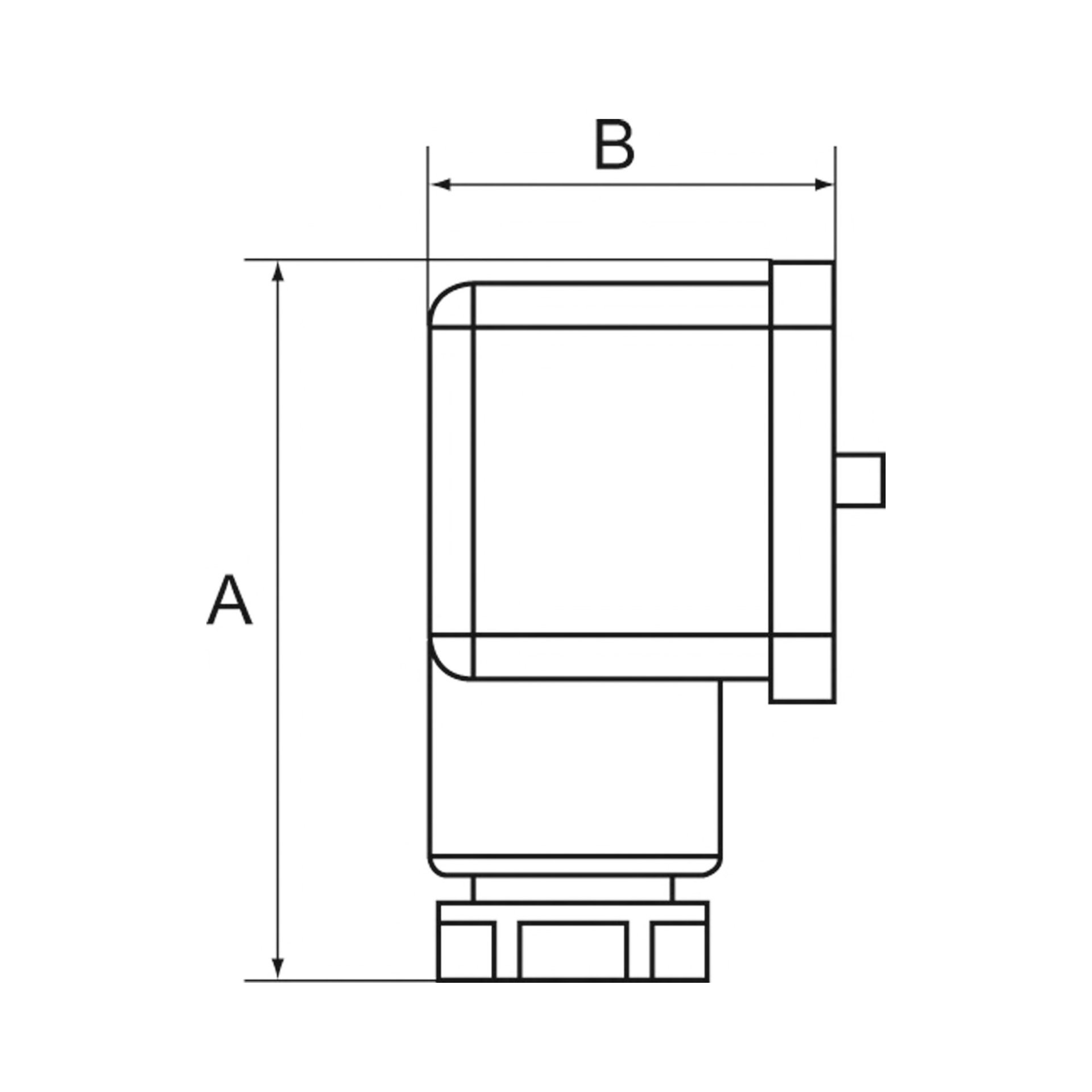 RIEGLER Vakuum-Drucks.,elektr.,Gerätestecker Typ A,Flansch,-0,85/-0,15bar Produktbild img2 L