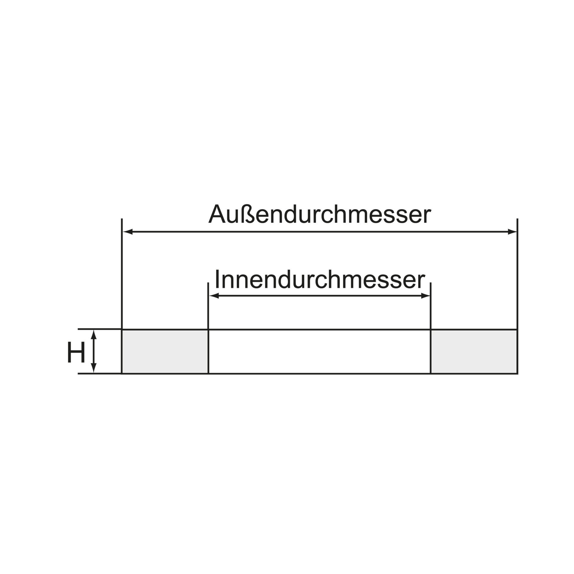 RIEGLER Dichtring aus Aluminium, für Gewinde G 1/2, VPE 100 Stk. Produktbild img2 L
