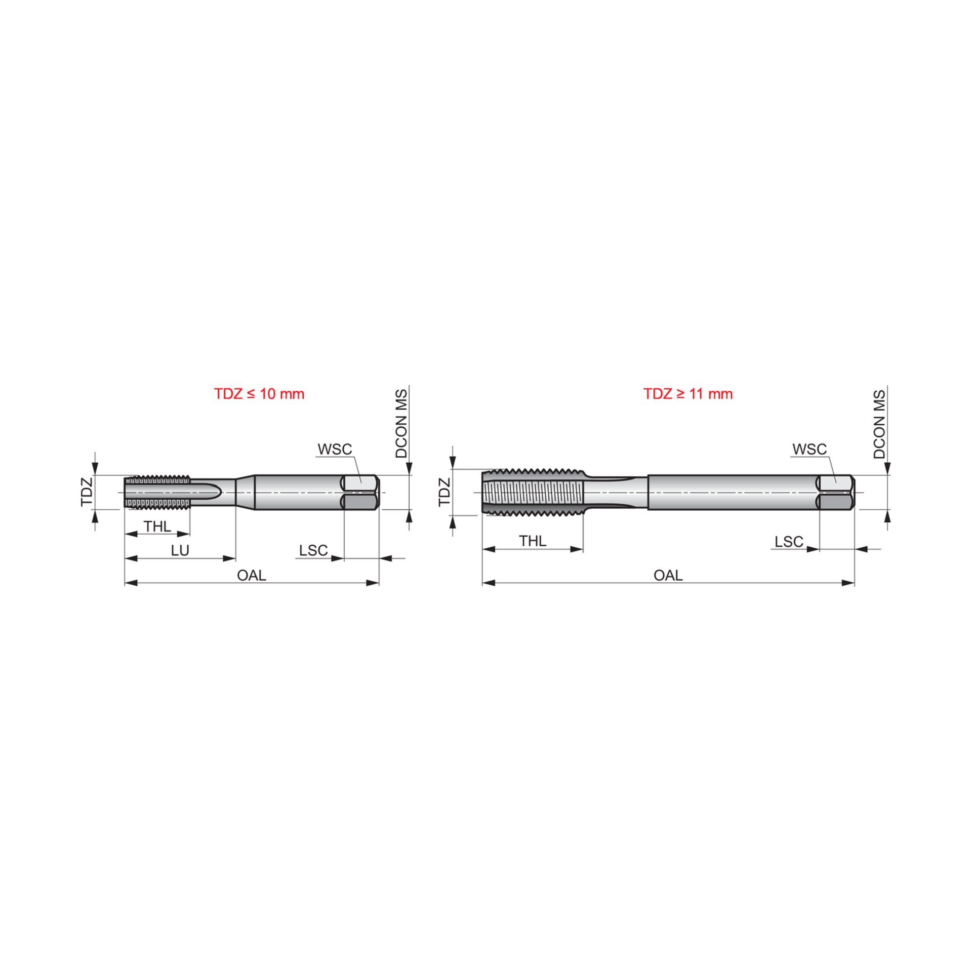 Handgewindebohrer mit gerader Spannut, ISO-Norm, Metrisch-fein E559M12X1.5NO3 Produktbild img3 L