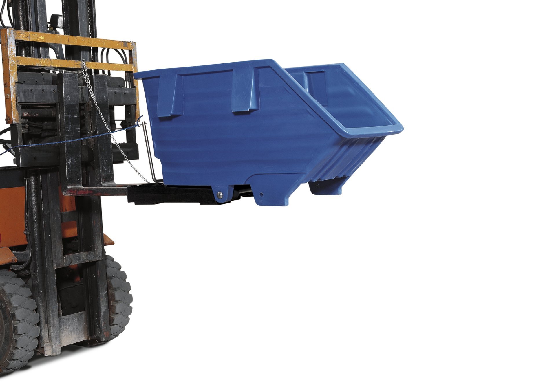 asecos Kippbehälter, PE Blau, Inhalt 500,00Liter, Maße 960x1530x790 mm Produktbild img1 L