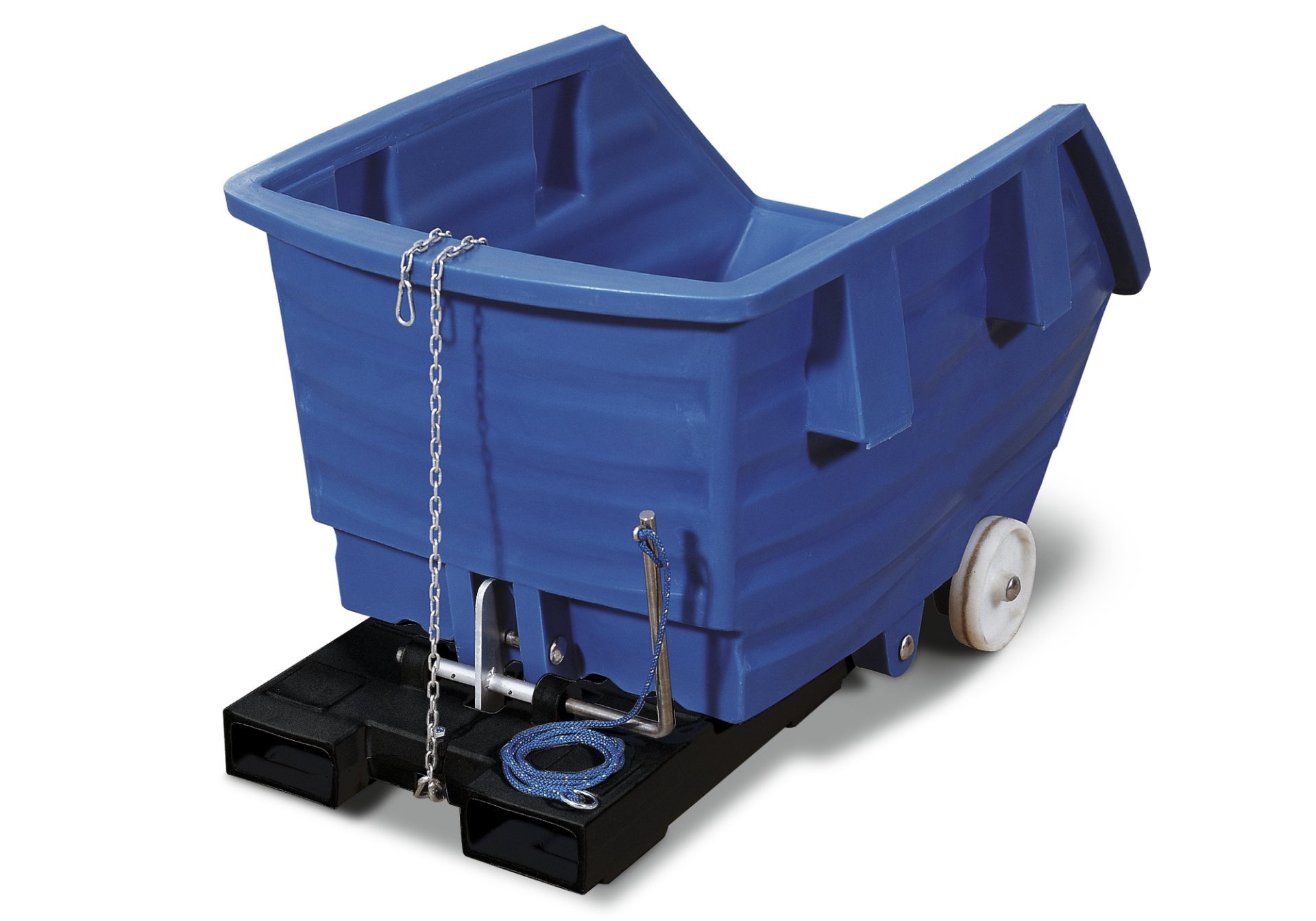 asecos Kippbehälter, PE Blau, Inhalt 500,00Liter, Maße 960x1530x830 mm Produktbild img1 L
