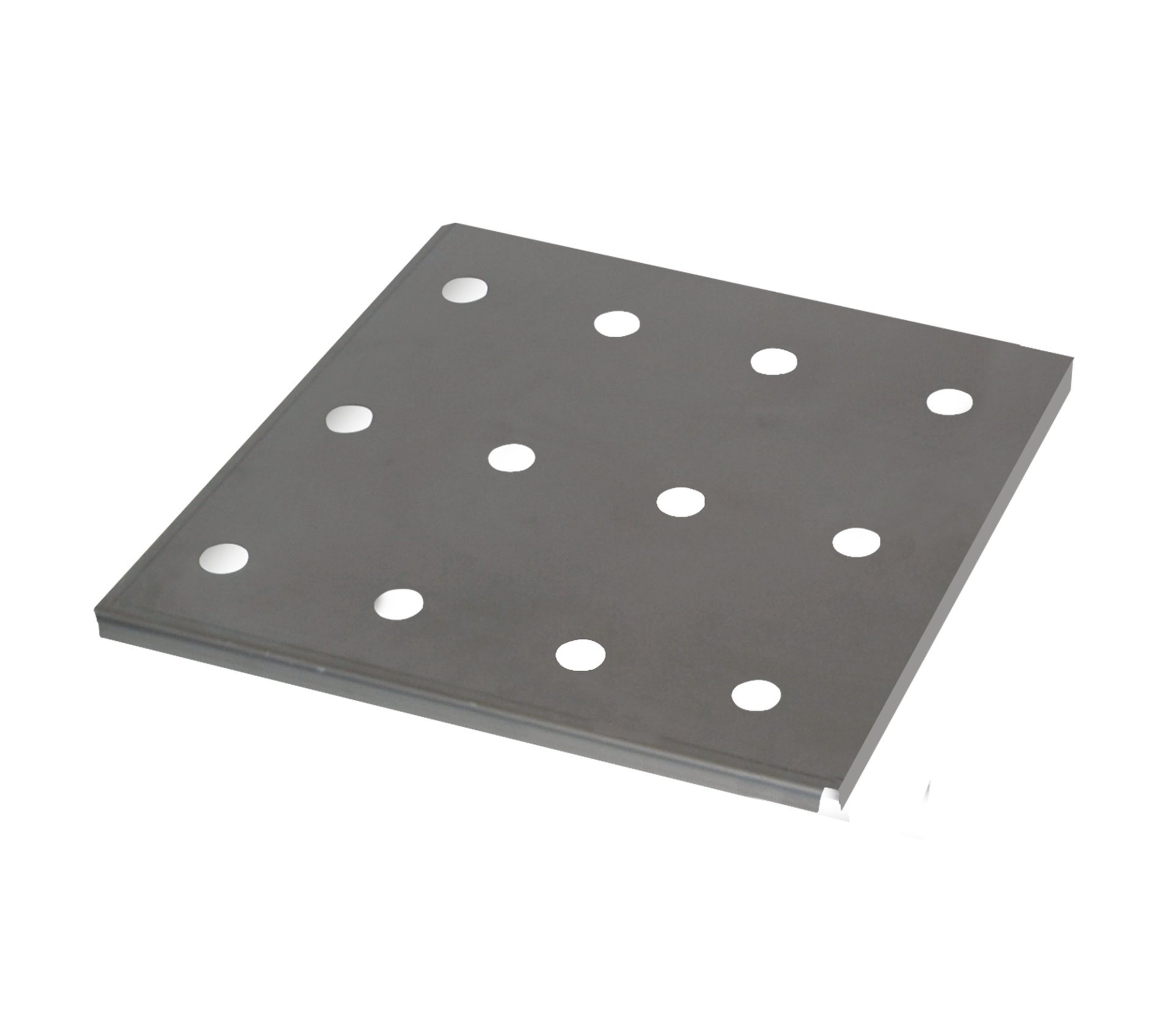asecos Lochblecheinsatz Standard für Innenbreite 590 mm für für Sicherheitsschränke UB90, Edelstahl 1.4016, Maße 417x364x9 mm Produktbild img1 L