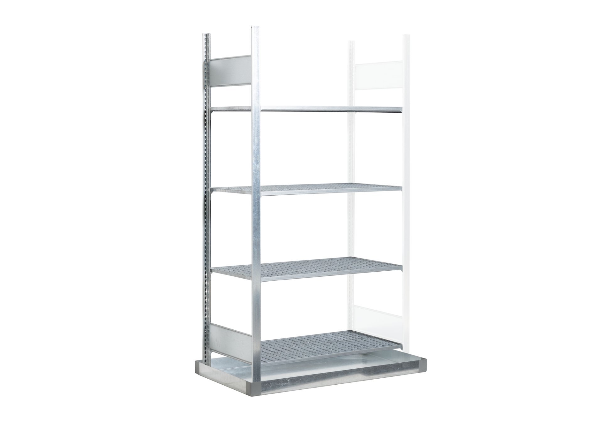 asecos Gefahrstoffregal (Anbauregal) REG-B 1054, verzinkter Stahl, Maße 1006x526x2000 mm Produktbild img1 L