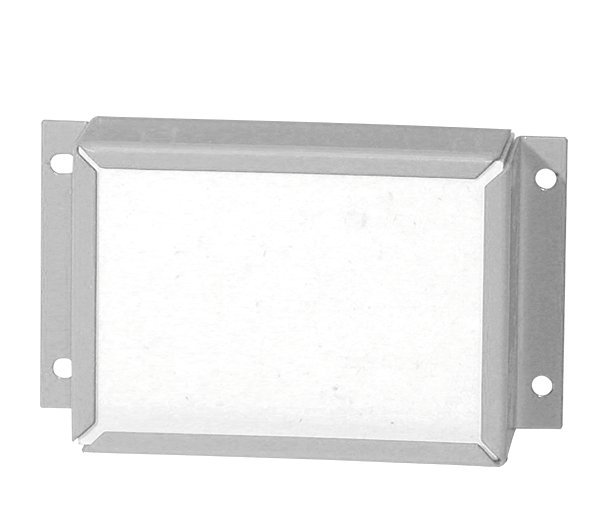 Rohrdurchführung für für Sicherheitsschränke Q90/S90, pulverbeschichtetes Stahlblech Lichtgrau RAL 7035, Maße 182x104x48 mm Produktbild img1 L