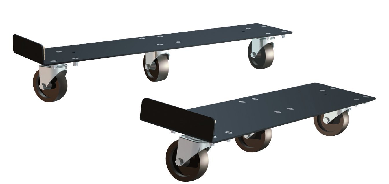 Q-Mover 2 Stück für für Sicherheitsschränke Q90/Q30, struktur-pulverbeschichteter Stahl Anthrazitgrau RAL 7016, Breite 600/900/1200 mm Produktbild img1 L