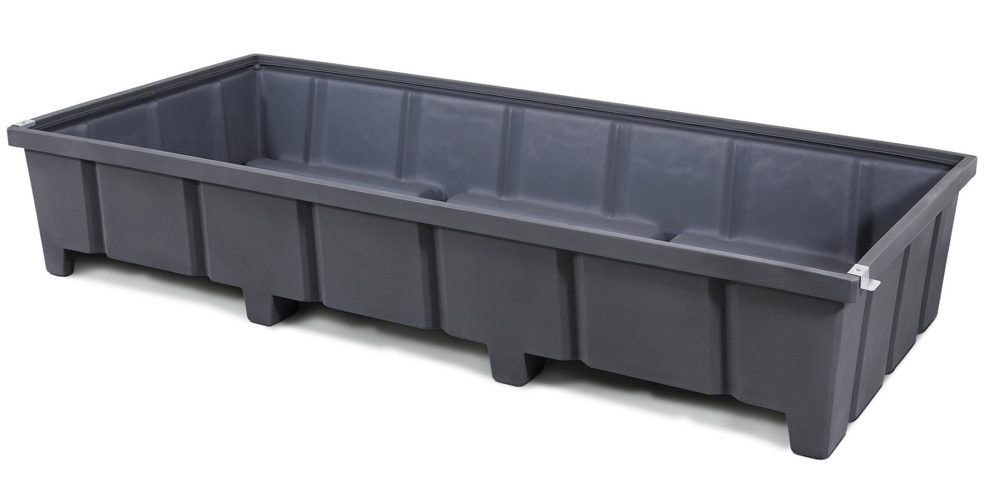 asecos Regalwanne, PE Grau, Maße 2680x1315x490 mm Produktbild img1 L