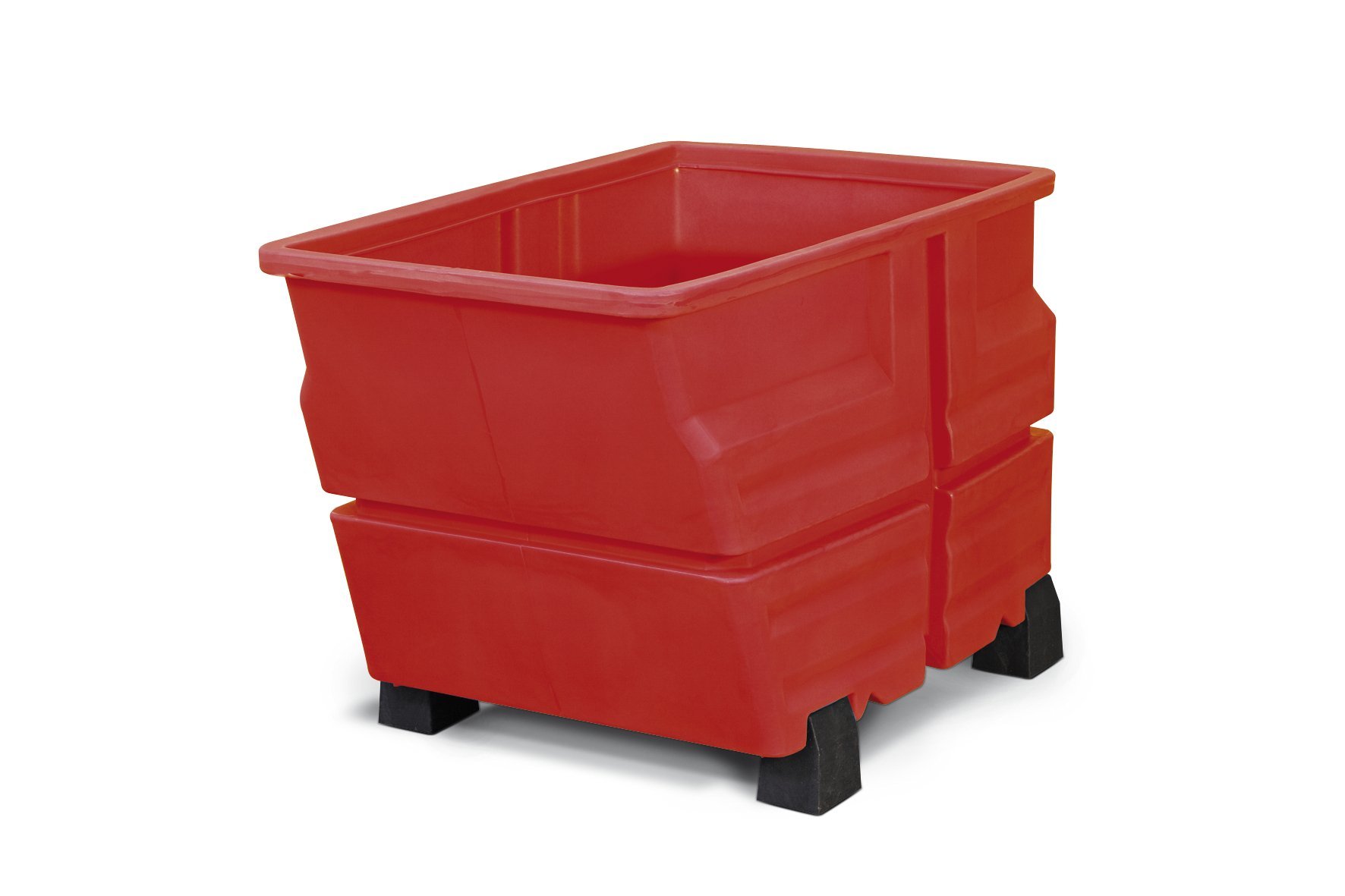 asecos Mehrzweckbehälter, PE Rot, Inhalt 600,00Liter, Maße 825x1240x845 mm Produktbild img1 L