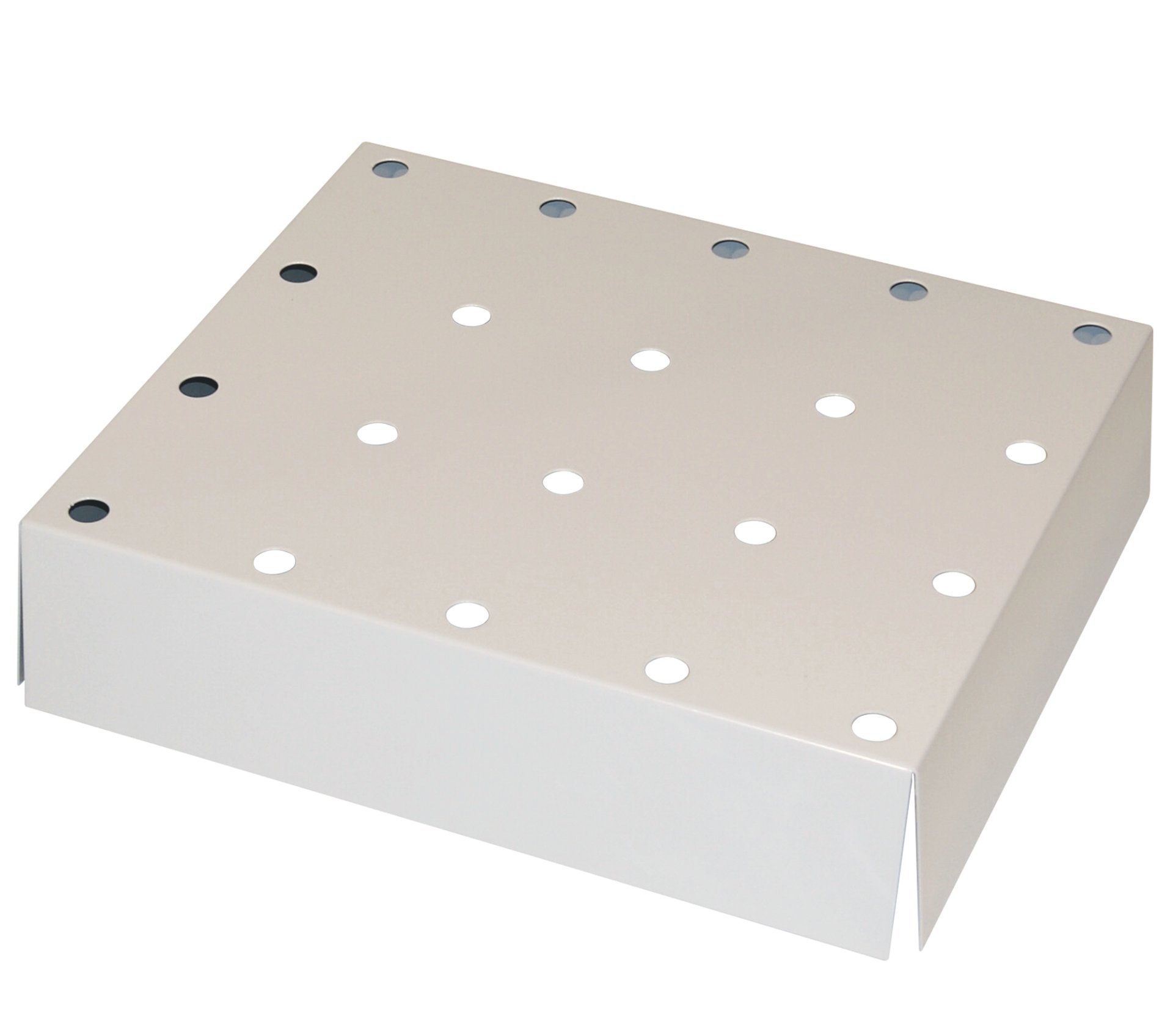 asecos Lochblecheinsatz Standard für für Sicherheitsschränke Q90/Q30, pulverbeschichtetes Stahlblech Lichtgrau RAL 7035, Breite 600 mm Produktbild img1 L