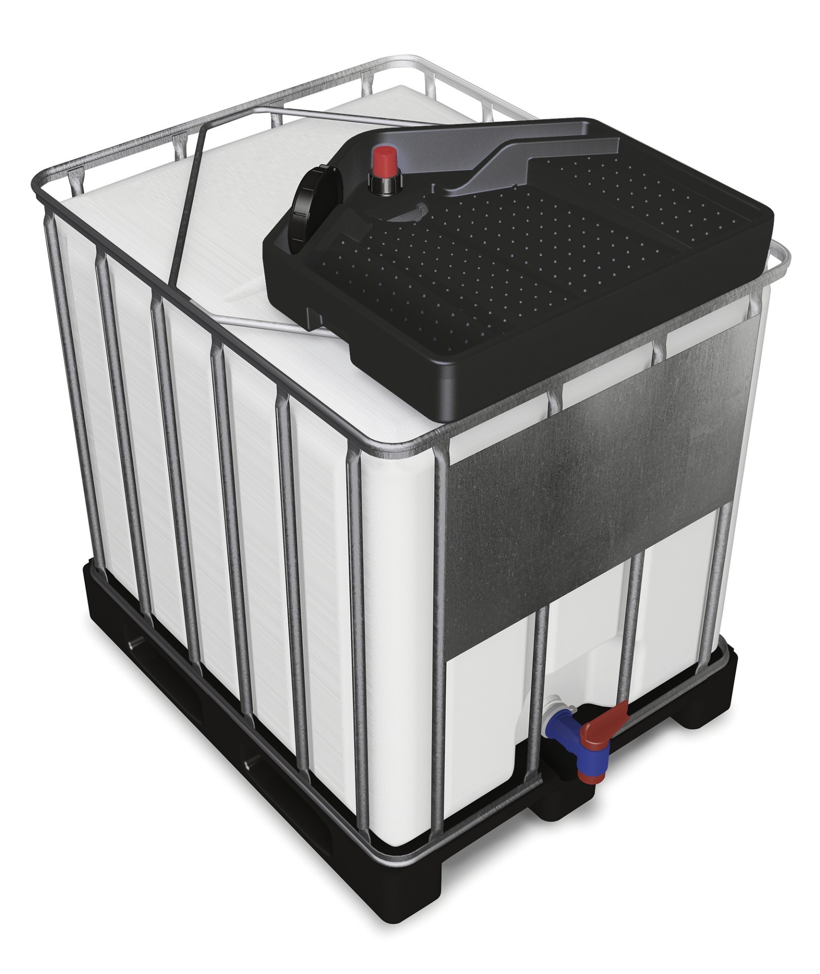 asecos IBC-Trichter, Polyethylen leitfähig, Inhalt 15,00Liter, Maße 790x730x175 mm Produktbild img1 L