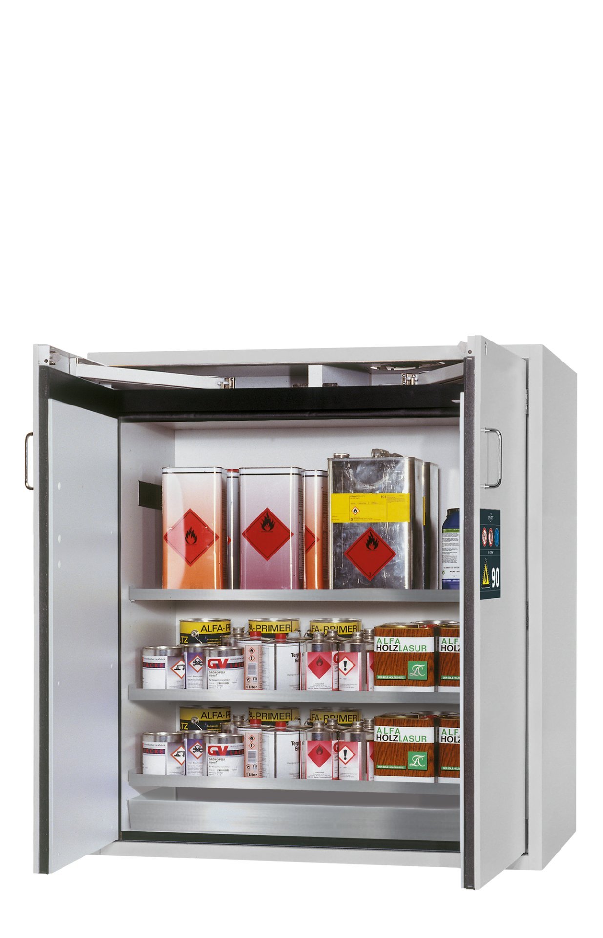 asecos Sicherheitsschrank S-CLASSIC-90 WDAS BxTxH(mm) 1196x616x1298 Produktbild img1 L