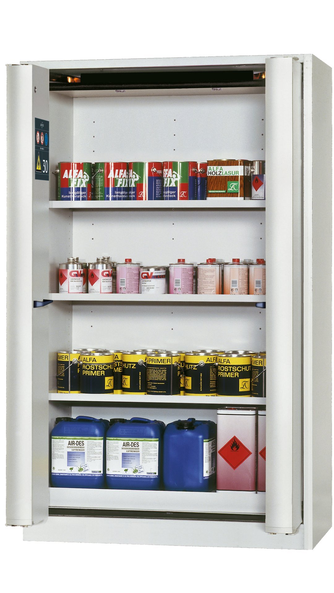 asecos Sicherheitsschrank S-PHOENIX-30 FDAS BxTxH(mm) 1202x598x1968 Produktbild img1 L