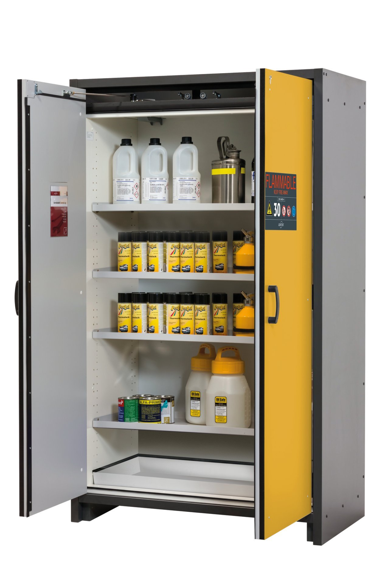 asecos Sicherheitsschrank Q-CLASSIC-30 FU.WDAS BxTxH(mm) 1164x620x1947 Produktbild img1 L