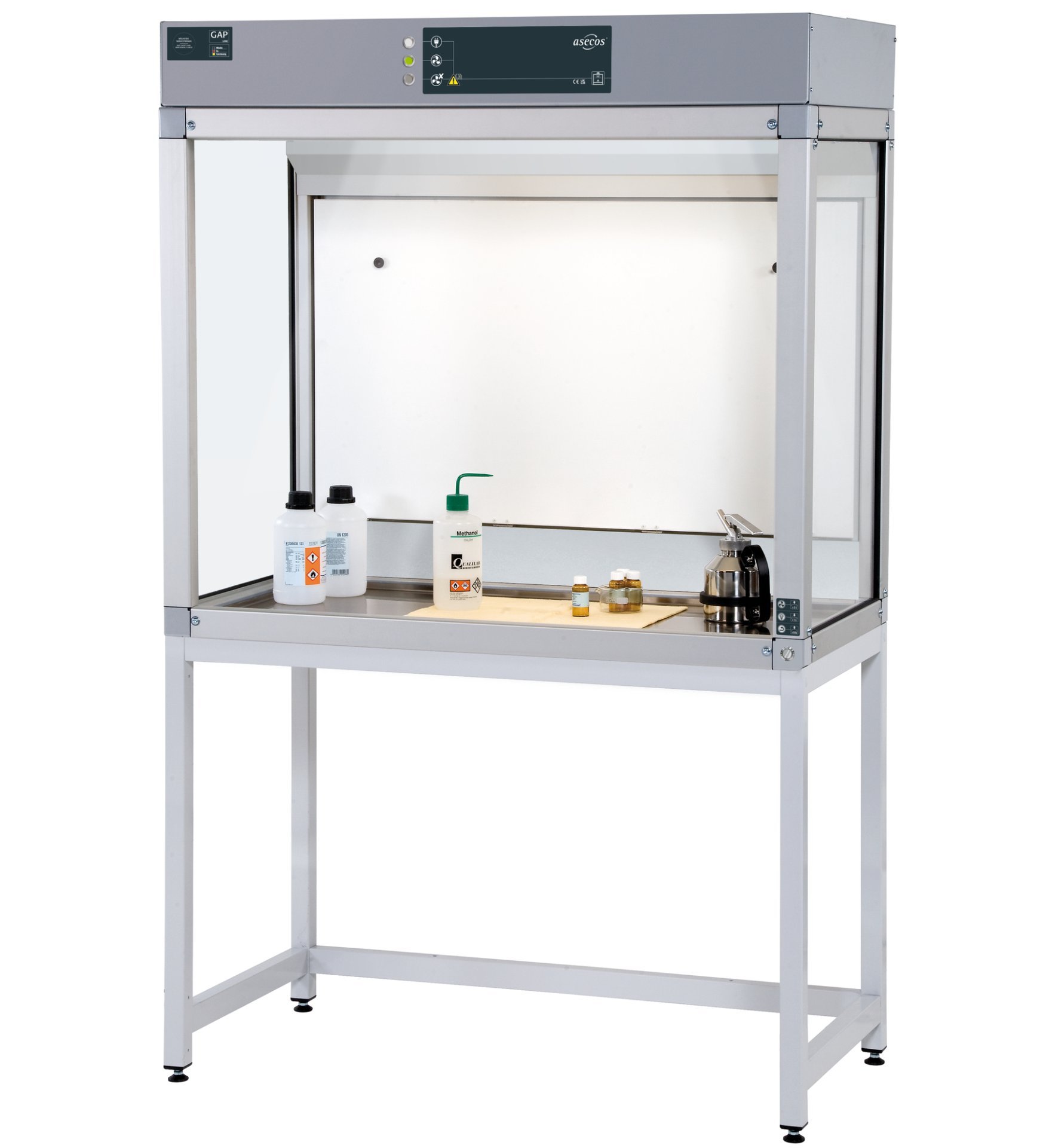 asecos Gefahrstoffarbeitsplatz GAP.140.150.060 Paketartikel, Maße 1500x600x1400 mm Produktbild img1 L