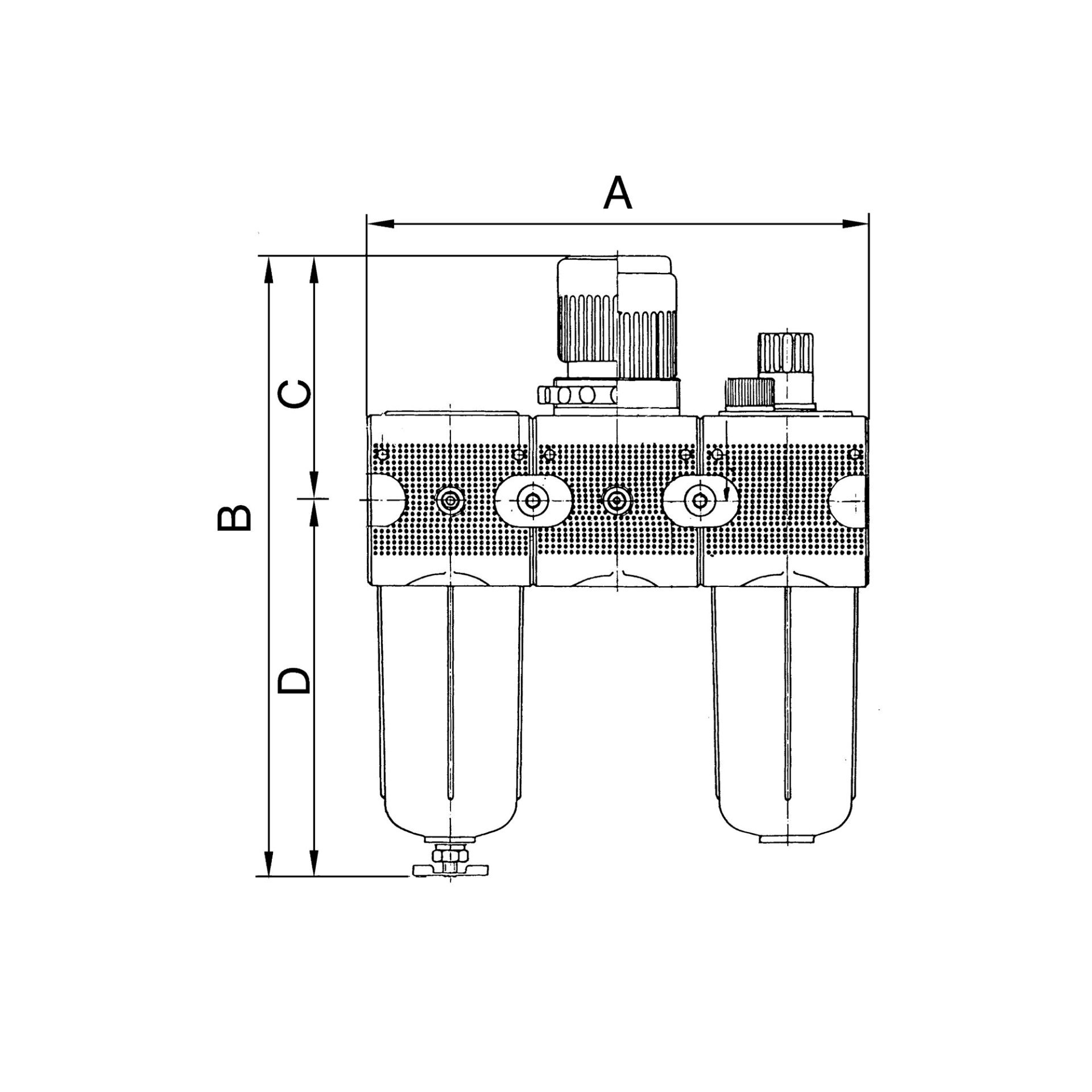 Wartungseinheit 3-tlg. »multifix-mini«, mit PC-Behälter, G 1/4 Produktbild img2 L