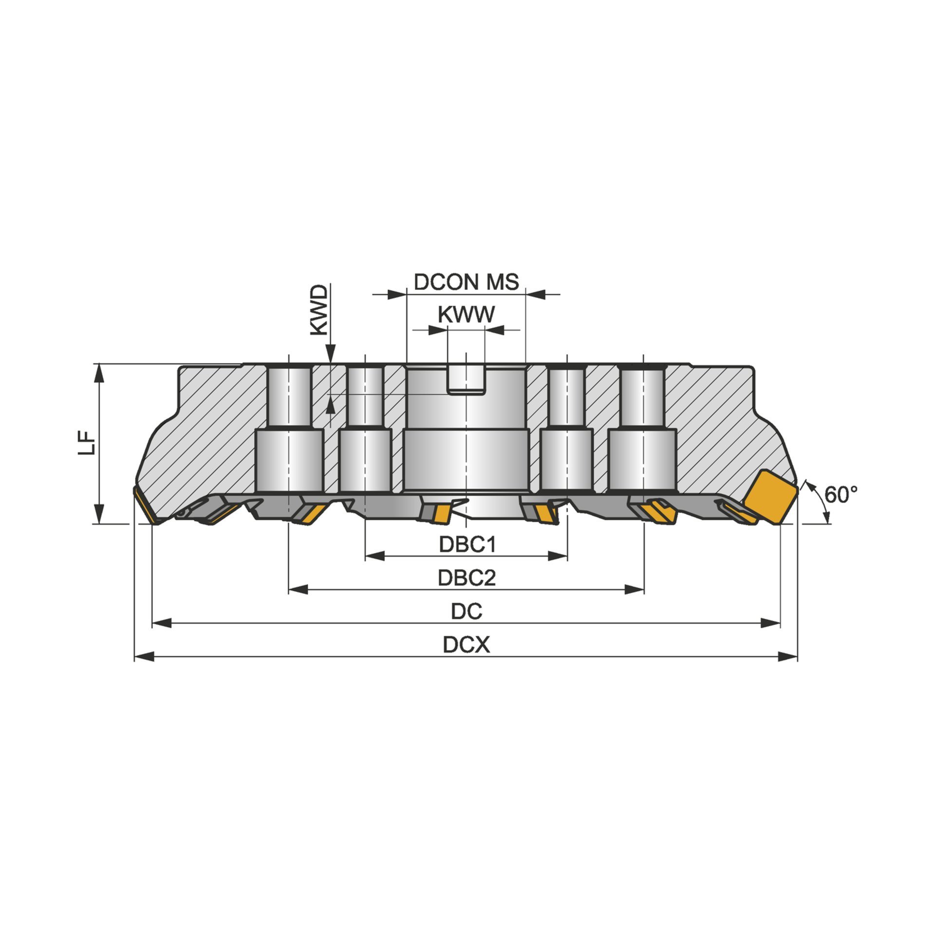 Dormer Pramet Aufsteckfräser - Heavy Duty FSB22X Produktbild img4 L