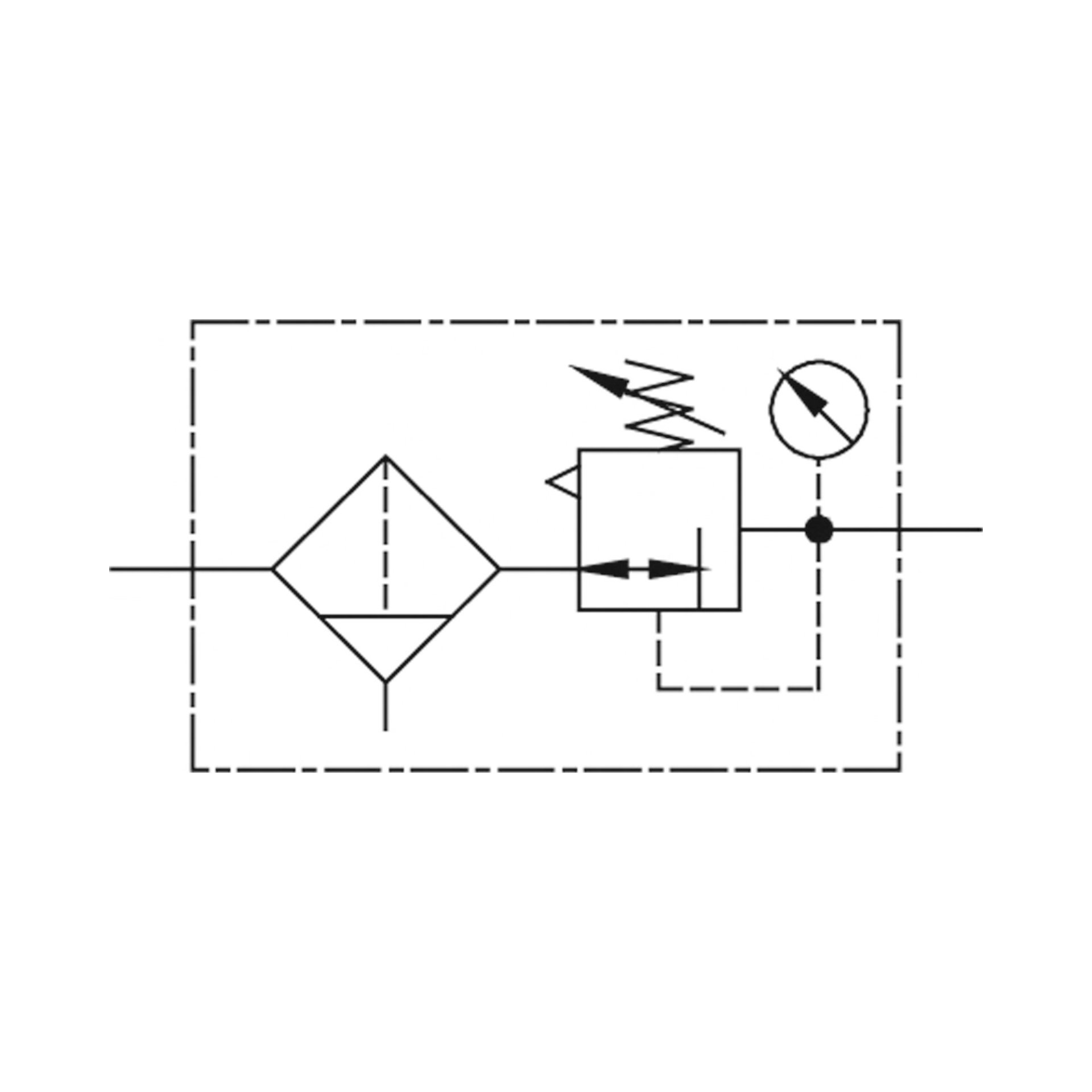 Filterregler »FUTURA«, MB, SR, Mano, BG 1, G 1/4, 0,5-8 bar, HA Produktbild img3 L