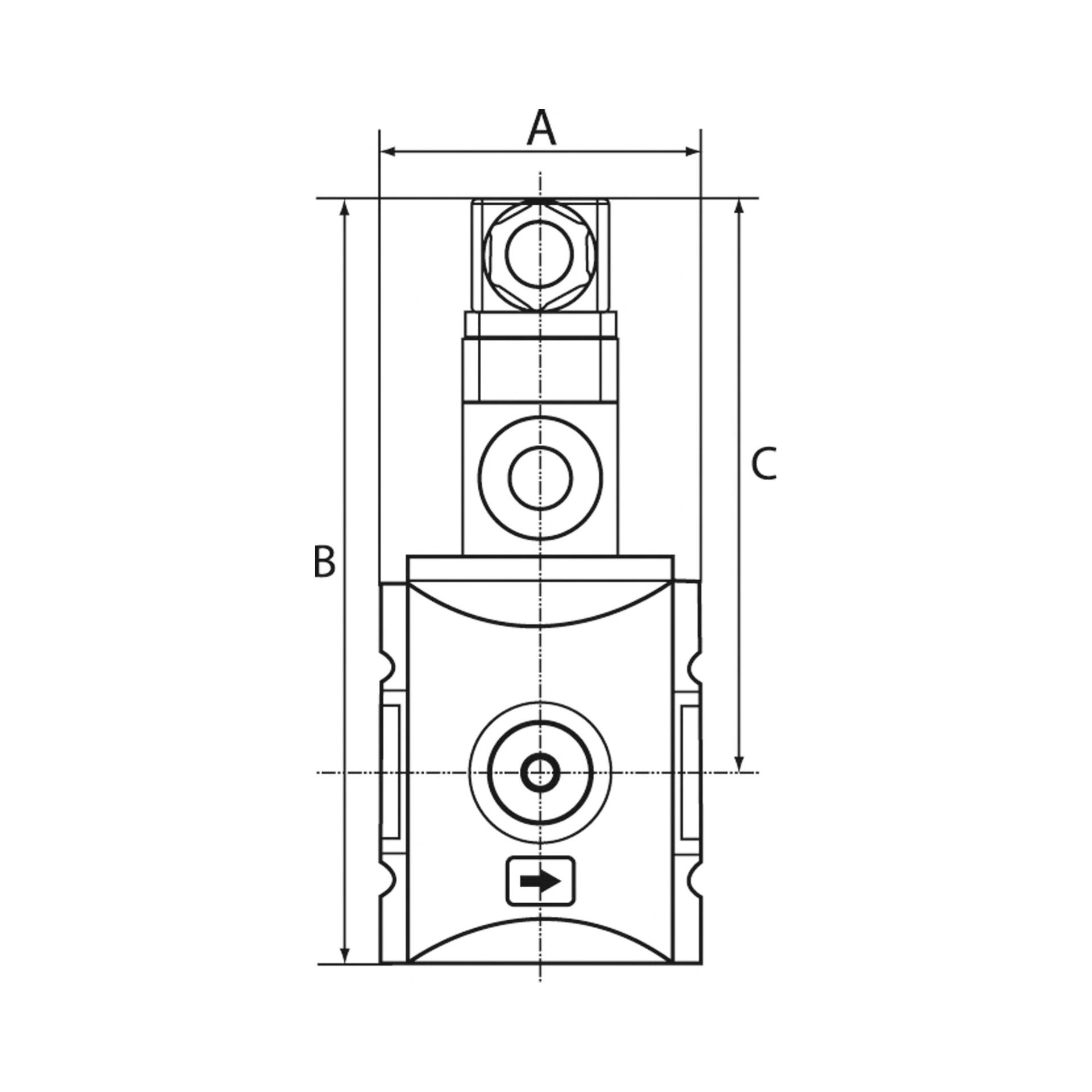 RIEGLER Verteiler »FUTURA«, BG 2, G 3/8, mit Druckschalter 0,5 - 10 bar Produktbild img2 L