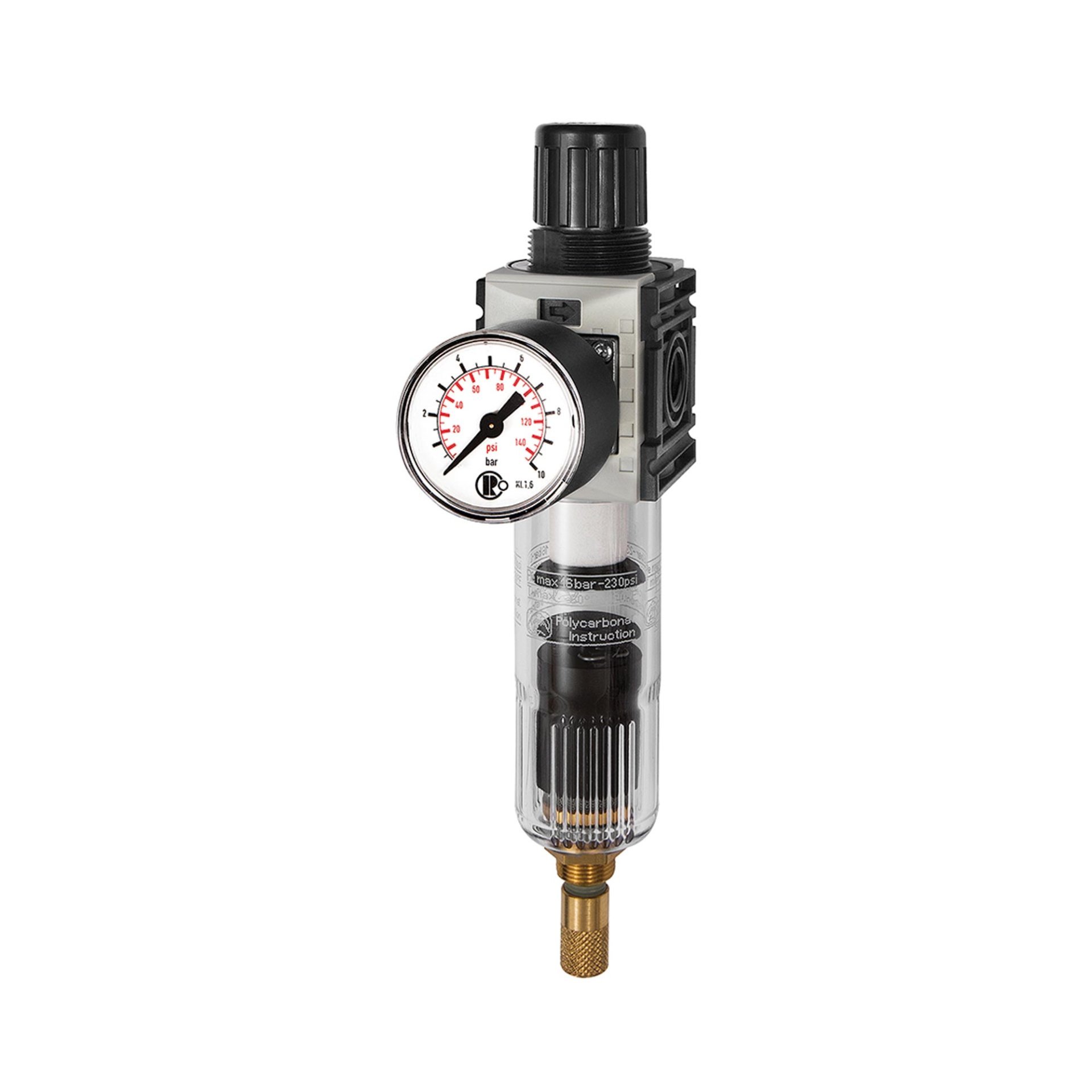 Filterregler »FUTURA-mini«, PC-B., Std.mano, VA-NC, G 1/4, 0,5-10 Produktbild img1 L