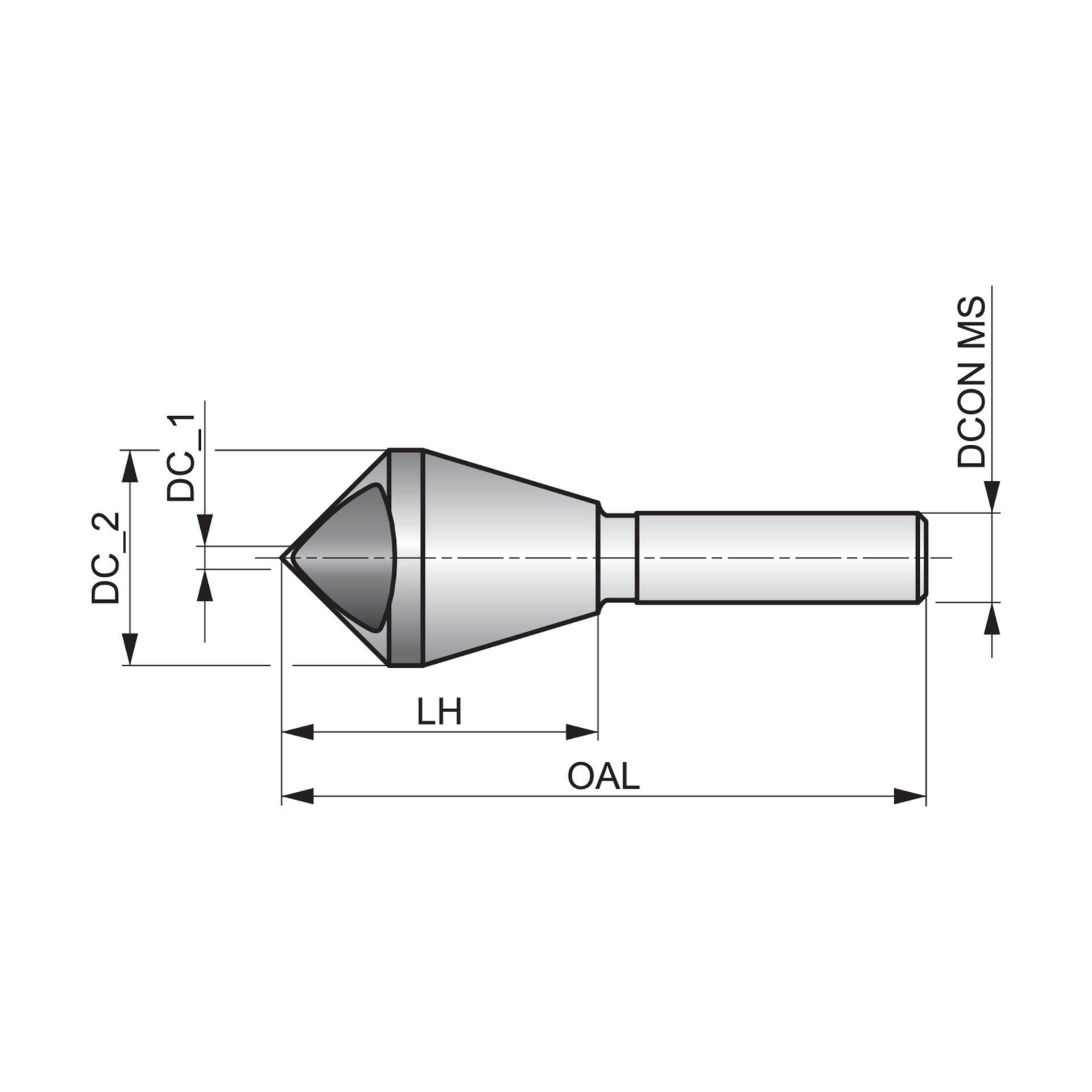 Dormer Pramet Kegelsenker 90°, spitz auslaufend G149 Produktbild img4 L